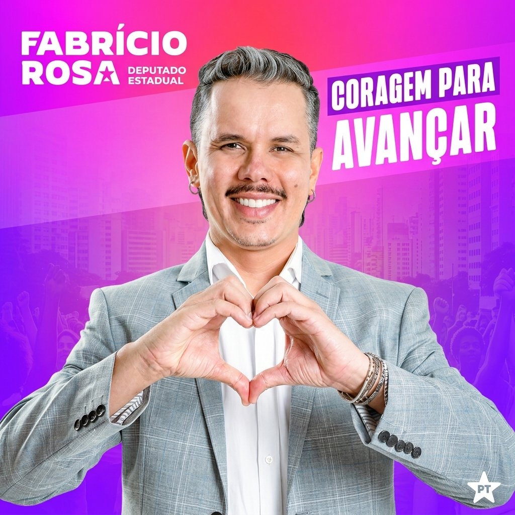 Campanha Fabrício Rosa - Candidato a Deputado Estadual - Coragem para Avançar